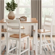 Ashley Furniture Gesthaven White Counter Height Dining Table Set - Set of 5