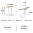 Ashley Furniture Gesthaven White Counter Height Dining Table Set - Set of 5
