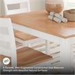 Ashley Furniture Gesthaven White Counter Height Dining Table Set - Set of 5