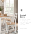 Signature Design by Ashley Gesthaven Natural & White Dining Table Set - Set of 6