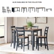 Ashley Furniture Gesthaven Blue Counter Height Dining Table Set - Set of 5