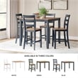 Ashley Furniture Gesthaven Blue Counter Height Dining Table Set - Set of 5