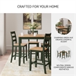 Ashley Furniture Gesthaven Green Counter Height Dining Table Set - Set of 5