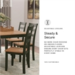 Signature Design by Ashley Gesthaven Natural & Green Dining Table Set - Set of 6