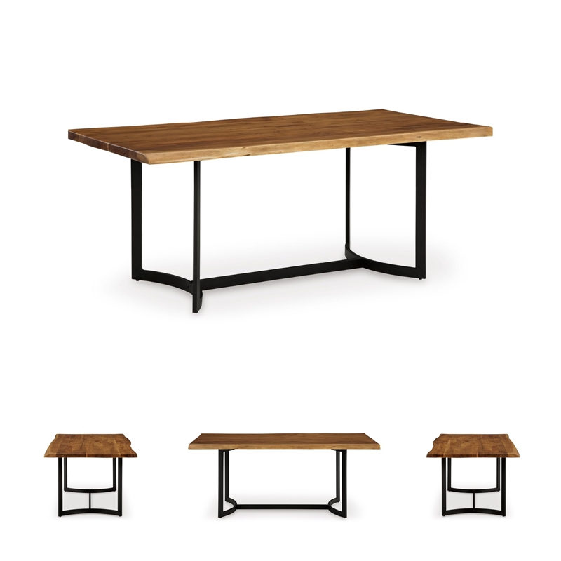 Signature Design by Ashley Fortmaine Brown & Black Dining Table