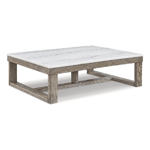 signature design by ashley loyaska brown & ivory coffee table