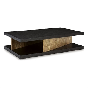 signature design by ashley kocomore brown & beige coffee table