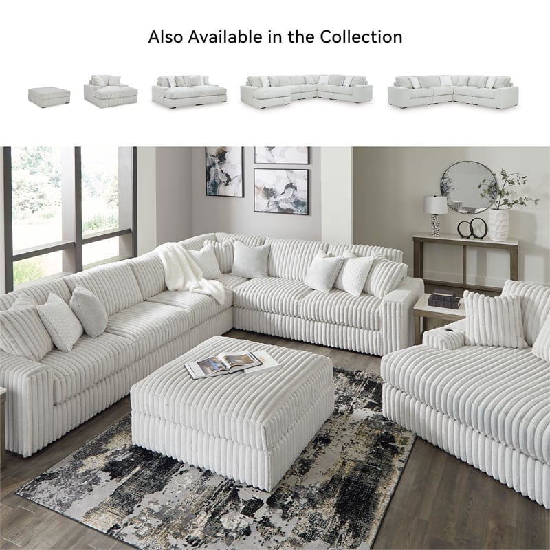 Signature Design by Ashley Stupendous Alloy Oversized Accent Ottoman
