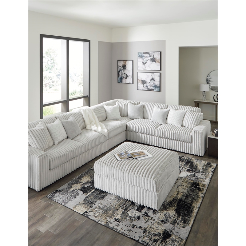 Signature Design by Ashley Stupendous Alloy Oversized Accent Ottoman