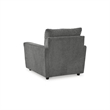 Ashley Furniture Stairatt Polyester Upholstered Accent Chair in Gravel