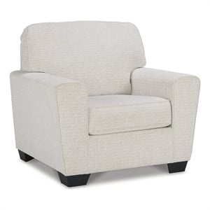 Signature Design by Ashley Cashton Polyester Upholstered Accent Chair in Snow