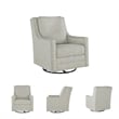 Signature Design by Ashley Kambria Fog Swivel Glider Accent Chair
