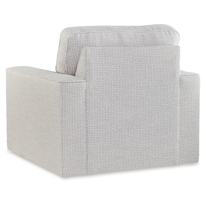 Signature Design by Ashley Olwenburg Polyester Swivel Accent Chair in Taupe