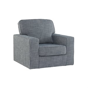 Signature Design by Ashley Olwenburg Denim Swivel Accent Chair
