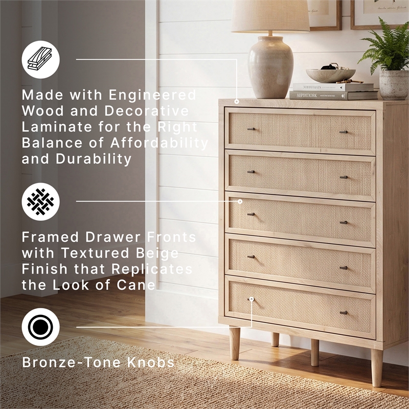 Ashley Furniture Cielden Beige Chest of Drawers