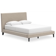 Ashley Furniture Cielden Beige Queen Upholstered Bed with Roll Slats