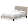 Ashley Furniture Cielden Beige Queen Upholstered Bed with Roll Slats