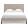 Ashley Furniture Cielden Beige Queen Upholstered Bed with Roll Slats