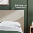 Ashley Furniture Cielden Beige Queen Upholstered Bed with Roll Slats