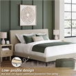 Signature Design by Ashley Cielden Beige King Upholstered Bed with Roll Slats