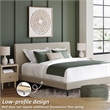 Ashley Furniture Cielden Beige California King Upholstered Bed with Roll Slats