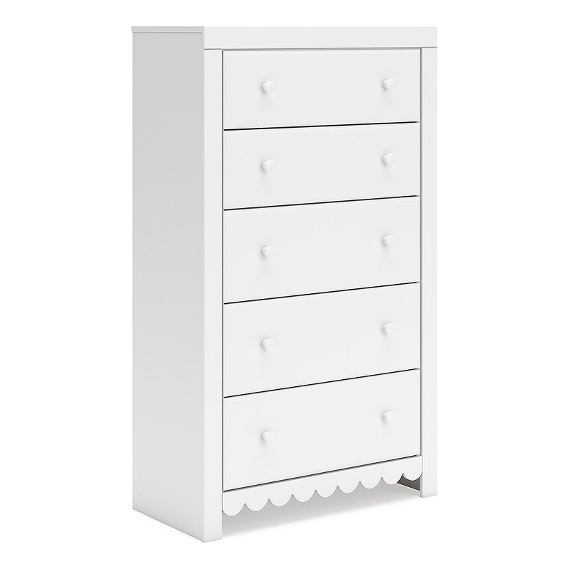 Ashley Furniture Mollviney White Chest of Drawers
