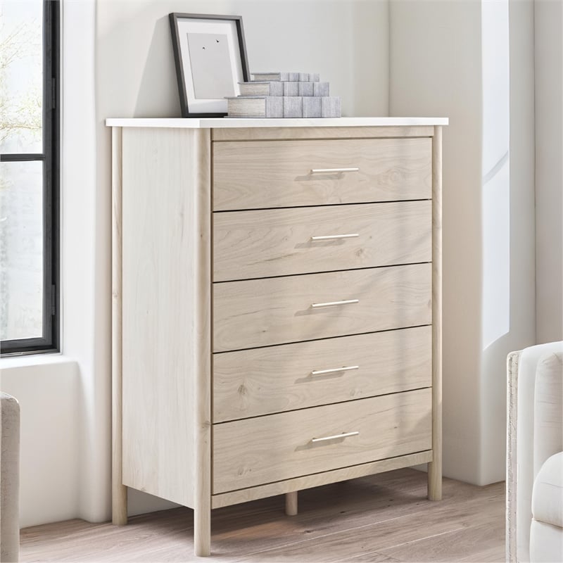 Ashley Furniture Cadmori Light Oak Chest of Drawers