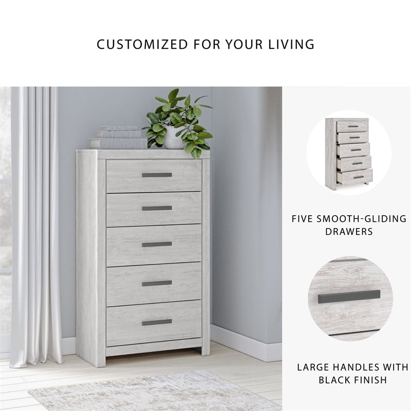 Ashley Furniture Cayboni Light Gray Chest of Drawers