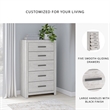 Ashley Furniture Cayboni Light Gray Chest of Drawers