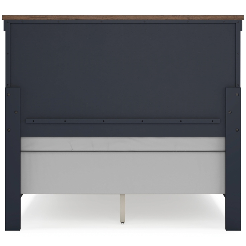 Signature Design by Ashley Landocken Brown & Blue Twin Panel Headboard