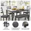 Signature Design by Ashley Bridson Dining Table Set in Charcoal