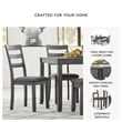 Signature Design by Ashley Bridson Dining Table Set in Charcoal