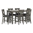 Ashley Furniture Caitbrook Gray Counter Height Dining Table Set - Set of 7