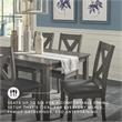Signature Design by Ashley Caitbrook Gray Dining Table and Chairs - Set of 7