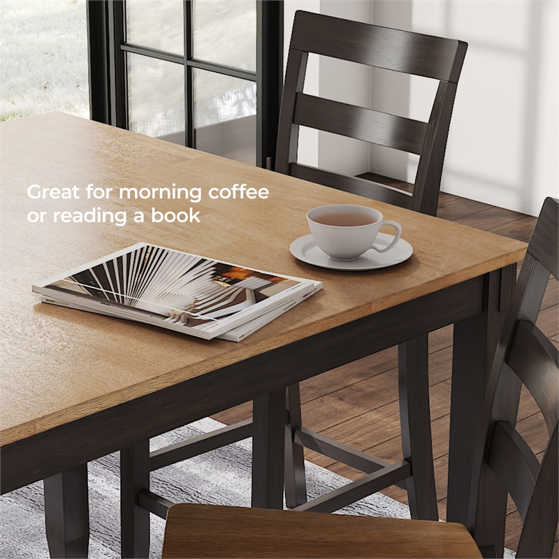 Ashley Furniture Gesthaven Brown Counter Height Dining Table Set - Set of 5