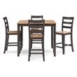 Ashley Furniture Gesthaven Brown Counter Height Dining Table Set - Set of 5