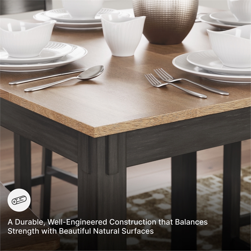 Ashley Furniture Gesthaven Brown Counter Height Dining Table Set - Set of 5