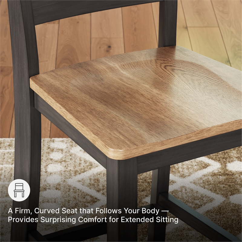 Ashley Furniture Gesthaven Brown Counter Height Dining Table Set - Set of 5