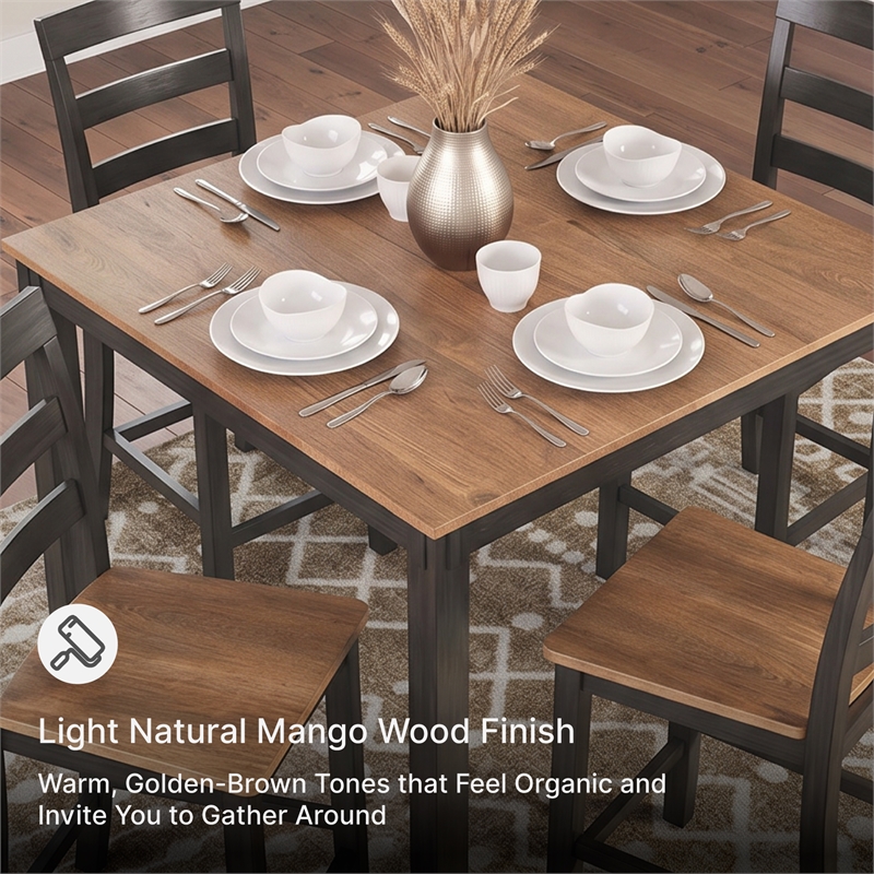 Ashley Furniture Gesthaven Brown Counter Height Dining Table Set - Set of 5