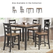 Ashley Furniture Gesthaven Brown Counter Height Dining Table Set - Set of 5