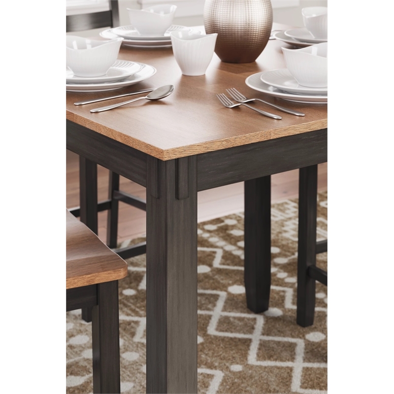 Ashley Furniture Gesthaven Brown Counter Height Dining Table Set - Set of 5