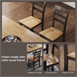 Signature Design by Ashley Gesthaven Natural & Brown Dining Table Set - Set of 6