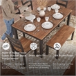 Signature Design by Ashley Gesthaven Natural & Brown Dining Table Set - Set of 6