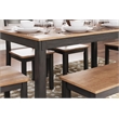 Signature Design by Ashley Gesthaven Natural & Brown Dining Table Set - Set of 6