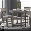Ashley Furniture Wrenning Gray Counter Height Dining Table Set - Set of 5