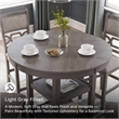 Ashley Furniture Wrenning Gray Counter Height Dining Table Set - Set of 5