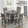 Ashley Furniture Wrenning Gray Counter Height Dining Table Set - Set of 5