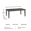 Signature Design by Ashley Hallanden Gray Dining Extension Table