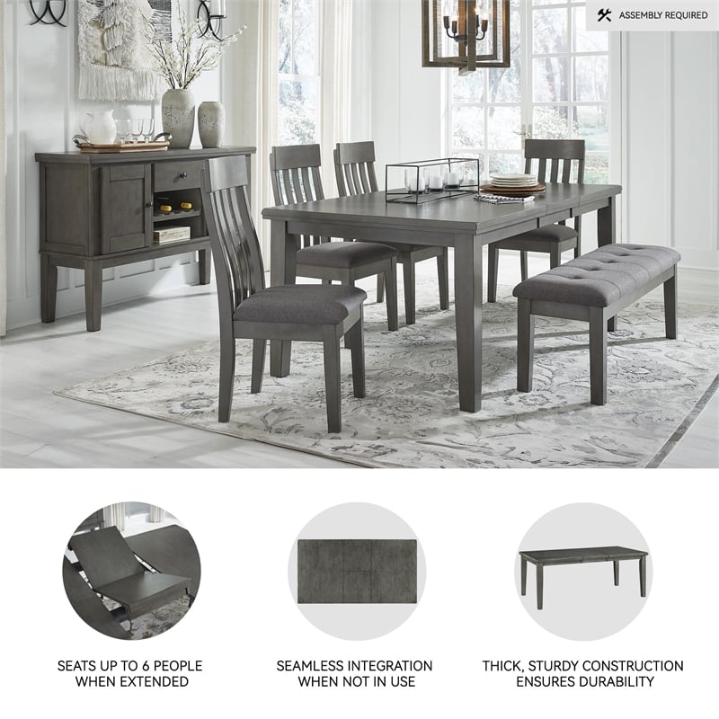 Signature Design by Ashley Hallanden Gray Dining Extension Table