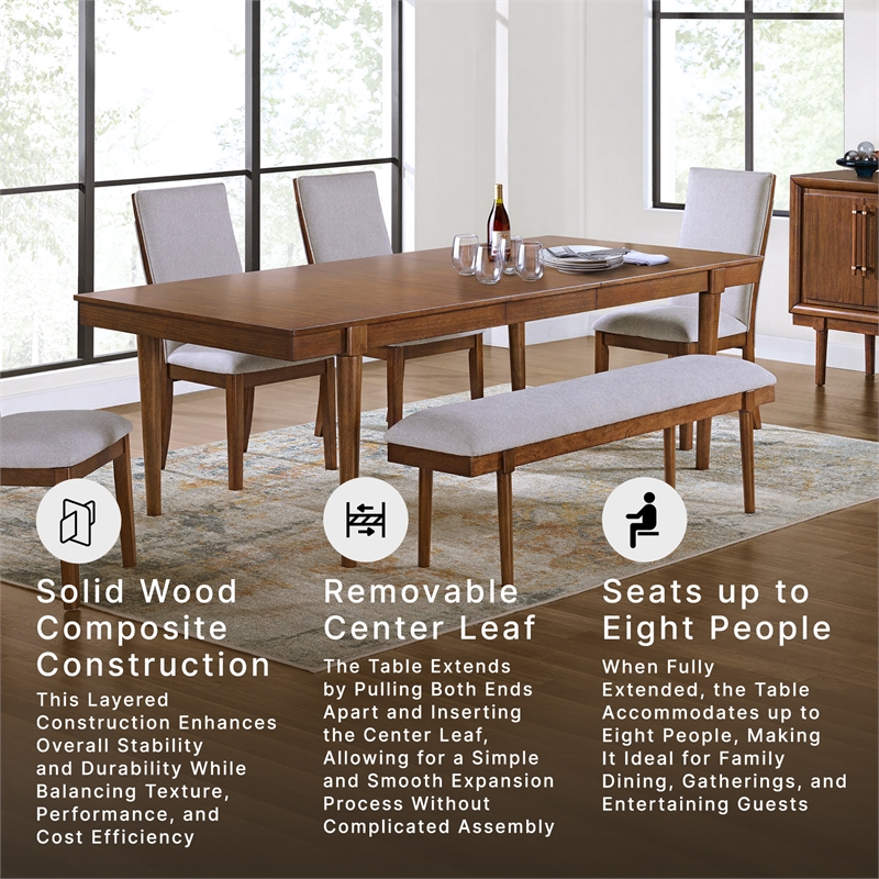 Signature Design by Ashley Lyncott Brown Dining Extension Table